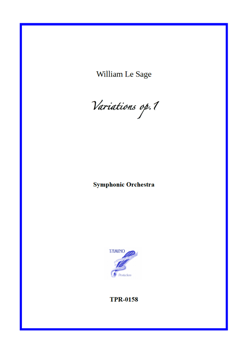 Variations for Symphonic Orchestra (Le Sage) - Full Score Variations for Symphonic Orchestra (Le Sage) - Full Score