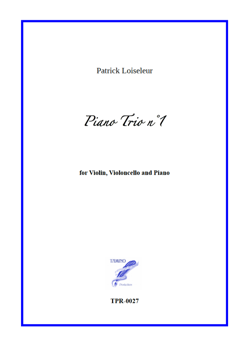 Piano trio n°1 (Loiseleur) Piano trio n°1 (Loiseleur)