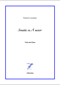 Sonata in A minor for Viola and Piano (Loiseleur)